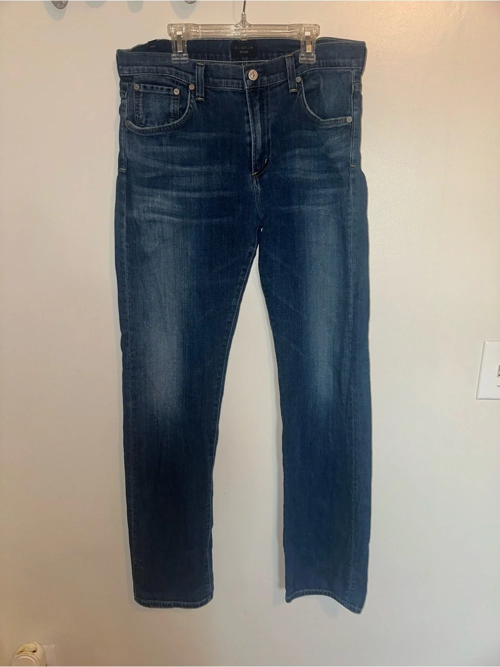 Citizens of Humanity C Of H Man Core Men’s 33x32 Blue Stretch Denim USA Made